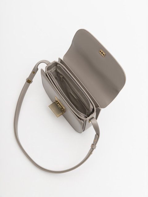 Серо-коричневый кросс-боди David Jones (Дэвид Джонс) - артикул: 0К-00077134 - ракурс 4