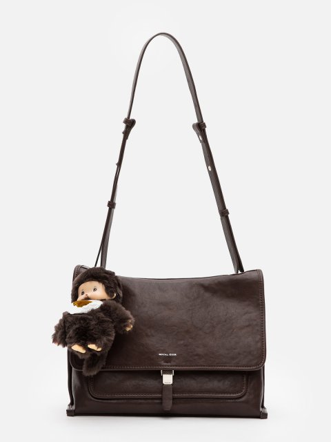 Темно-коричневый кросс-боди Royal cuir (Royal cuir) - артикул: 0К-00080261 - ракурс 1