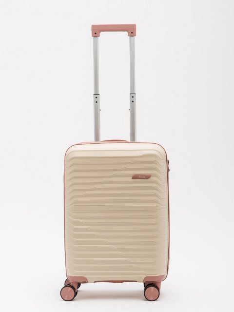 Бежево-розовый чемодан S.Lavia (Славия) - артикул: 0К-00067818 - ракурс 4
