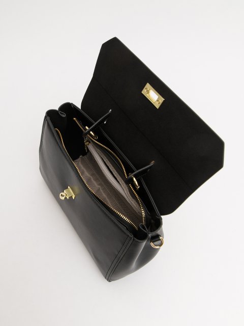 Чёрный сэтчел AT YOU (AT YOU) - артикул: 0К-00077008 - ракурс 4
