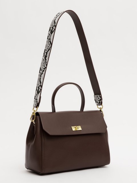 Темно-коричневый сэтчел AT YOU (AT YOU) - артикул: 0К-00076279 - ракурс 3