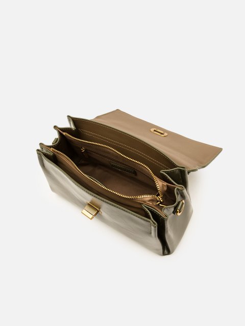Оливковый сэтчел Royal cuir (Royal cuir) - артикул: 0К-00080293 - ракурс 3