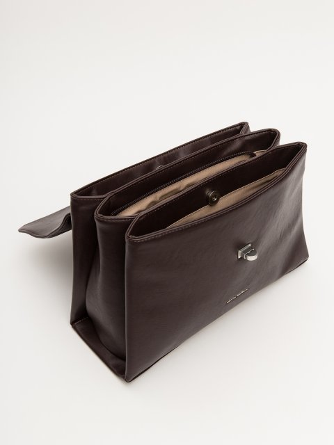 Бордовый сэтчел David Jones (Дэвид Джонс) - артикул: 0К-00079697 - ракурс 3