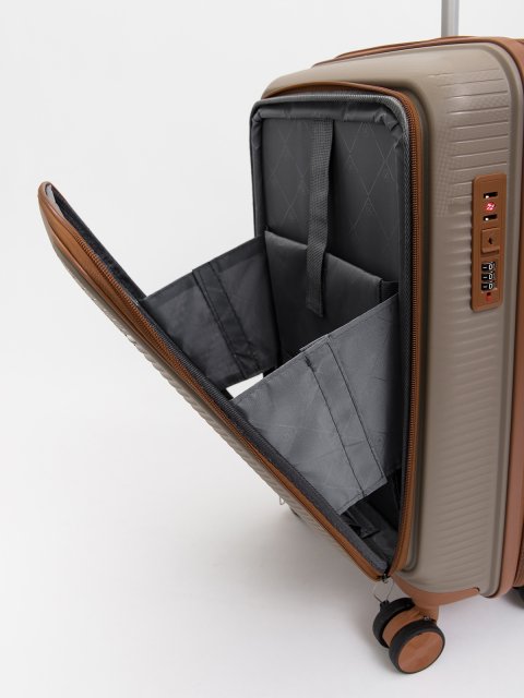 Темно-бежевый чемодан S.Lavia (Славия) - артикул: 0К-00075365 - ракурс 10