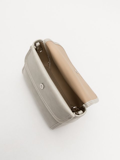 Светло-серый кросс-боди Royal cuir (Royal cuir) - артикул: 0К-00078005 - ракурс 4