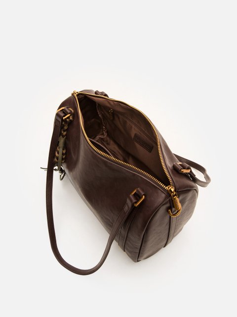 Темно-коричневый саквояж Royal cuir (Royal cuir) - артикул: 0К-00080271 - ракурс 3
