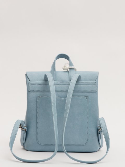 Светло-голубой рюкзак Royal cuir (Royal cuir) - артикул: 0К-00077315 - ракурс 2