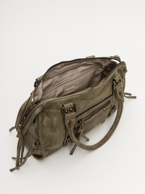 Оливковый саквояж David Jones (Дэвид Джонс) - артикул: 0К-00079795 - ракурс 3