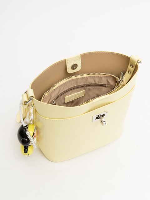 Светло-желтый кросс-боди Royal cuir (Royal cuir) - артикул: 0К-00077339 - ракурс 3