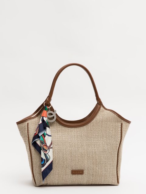 Бежевый тоут David Jones (Дэвид Джонс) - артикул: 0К-00077122 - ракурс 1