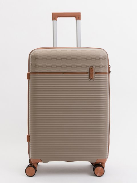 Темно-бежевый чемодан S.Lavia (Славия) - артикул: 0К-00075330 - ракурс 1