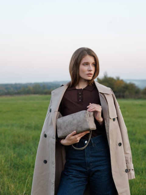 Серо-коричневый кросс-боди S.Lavia (Славия) - артикул: 1569 6608 52 - ракурс 1