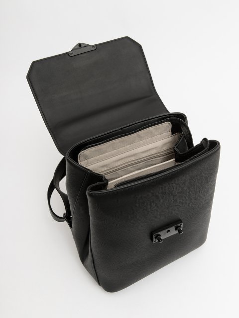 Чёрный рюкзак David Jones (Дэвид Джонс) - артикул: 0К-00077126 - ракурс 3