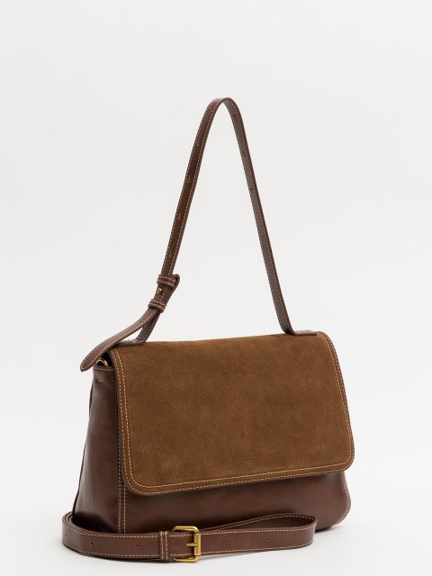 Коричневый сэтчел At you (At you) - артикул: 0К-00075935 - ракурс 1
