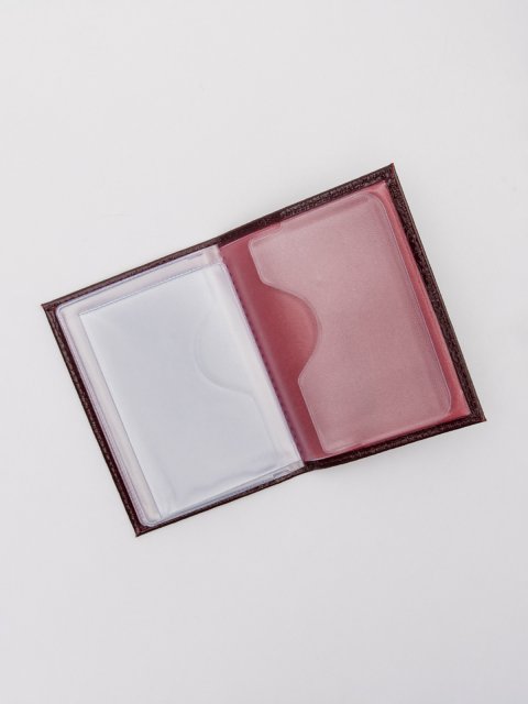 Бордовая обложка для документов Angelo Bianco (Анджело Бьянко) - артикул: 0К-00063963 - ракурс 3