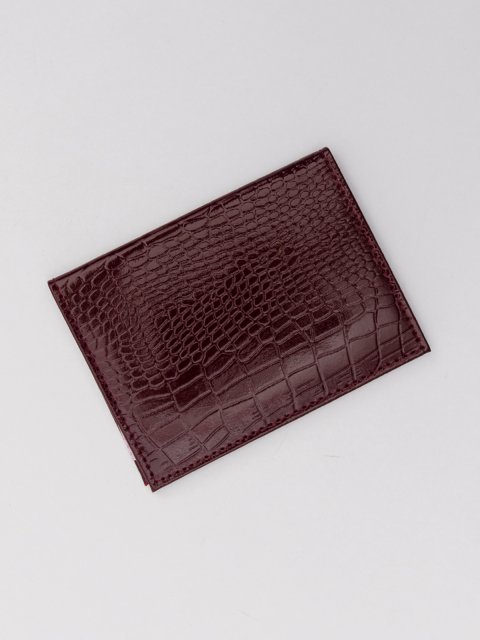 Бордовая обложка для документов Angelo Bianco (Анджело Бьянко) - артикул: 0К-00063963 - ракурс 1