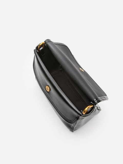 Чёрный кросс-боди Royal cuir (Royal cuir) - артикул: 0К-00080307 - ракурс 4
