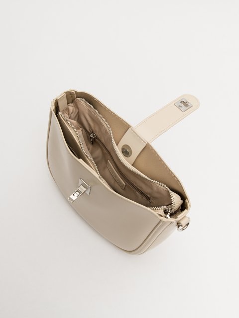 Бежевый кросс-боди Royal cuir (Royal cuir) - артикул: 0К-00077273 - ракурс 3