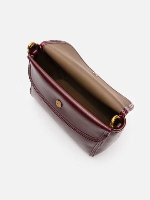 Бордовый кросс-боди Royal cuir (Royal cuir) - артикул: 0К-00080309 - ракурс 4