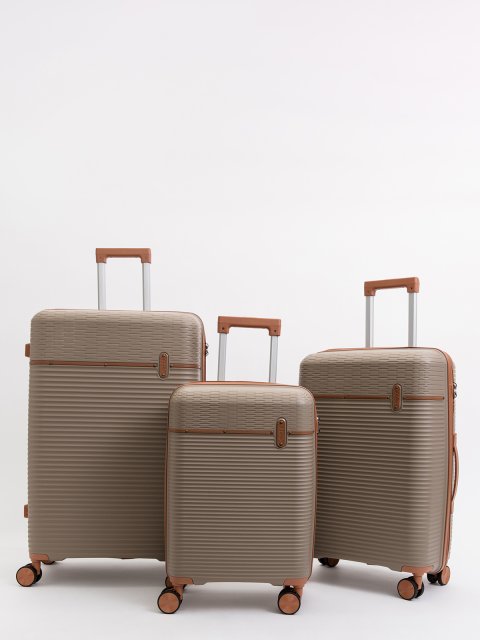 Темно-бежевый чемодан S.Lavia (Славия) - артикул: 0К-00075329 - ракурс 3