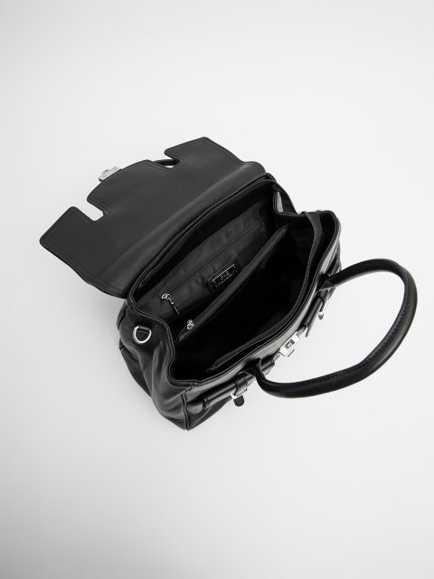 Чёрный сэтчел Polina (Полина) - артикул: 0К-00073133 - ракурс 3