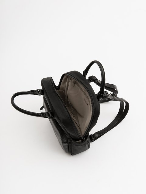 Чёрный рюкзак David Jones (Дэвид Джонс) - артикул: 0К-00077172 - ракурс 3