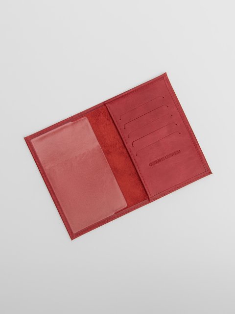 Темно-красная обложка для документов Angelo Bianco (Анджело Бьянко) - артикул: 0К-00062639 - ракурс 1