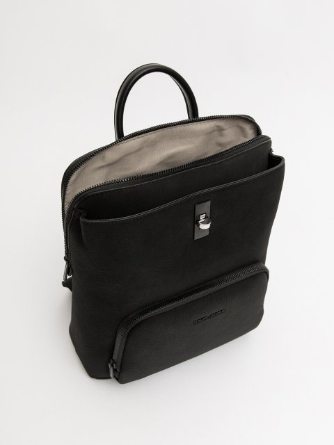 Чёрный рюкзак David Jones (Дэвид Джонс) - артикул: 0К-00077152 - ракурс 3