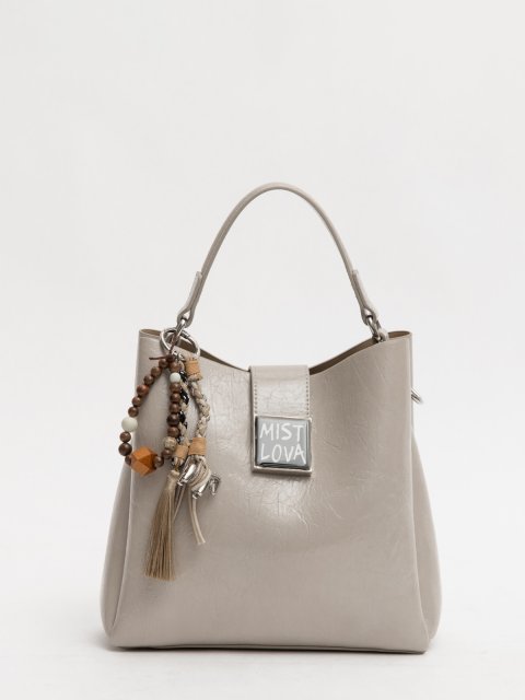 Светло-серый кросс-боди Royal cuir (Royal cuir) - артикул: 0К-00077347 - ракурс 1