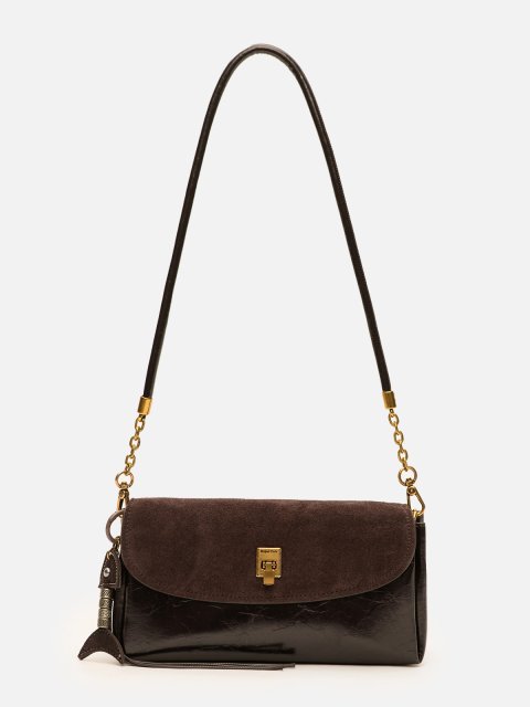 Темно-коричневый кросс-боди Royal cuir (Royal cuir) - артикул: 0К-00080255 - ракурс 1