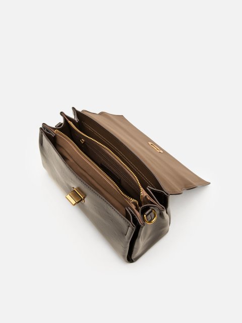 Темно-коричневый сэтчел Royal cuir (Royal cuir) - артикул: 0К-00080291 - ракурс 3
