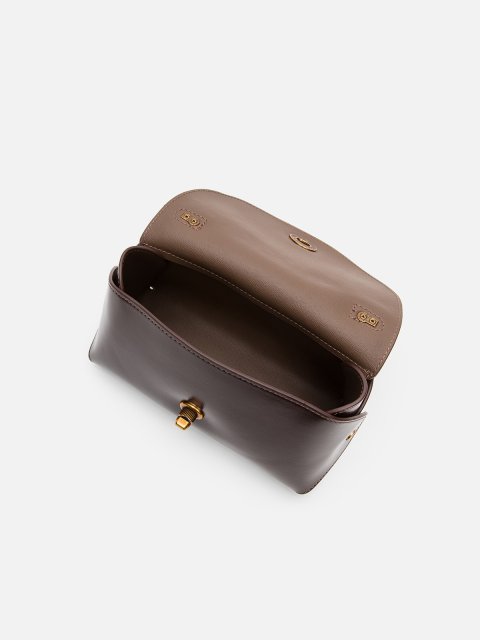 Темно-коричневый сэтчел Royal cuir (Royal cuir) - артикул: 0К-00080299 - ракурс 4