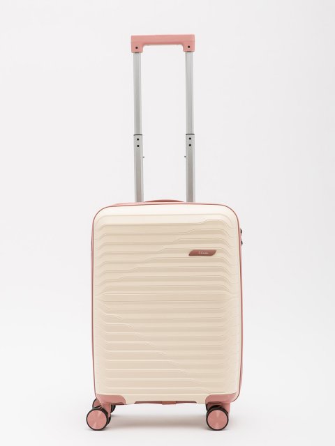 Бежево-розовый чемодан S.Lavia (Славия) - артикул: 0К-00067818 - ракурс 4