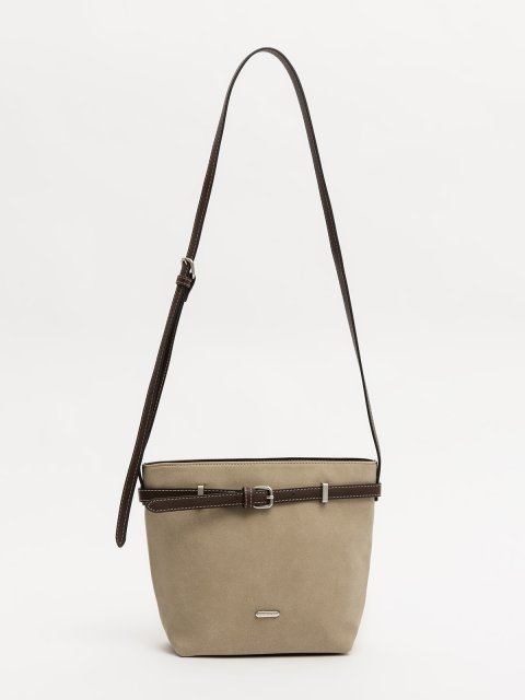 Бежевый кросс-боди David Jones (Дэвид Джонс) - артикул: 0К-00077185 - ракурс 1