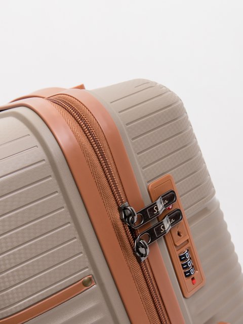 Темно-бежевый чемодан S.Lavia (Славия) - артикул: 0К-00075330 - ракурс 5