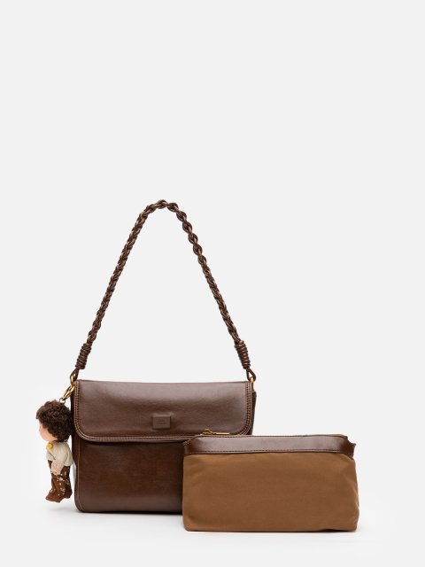 Коричневый кросс-боди Royal cuir (Royal cuir) - артикул: 0К-00080314 - ракурс 1