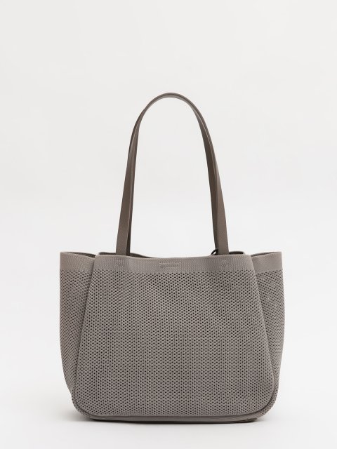 Серо-коричневый шоппер David Jones (Дэвид Джонс) - артикул: 0К-00077125 - ракурс 2