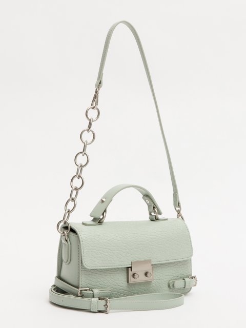 Светло-голубой сэтчел Royal cuir (Royal cuir) - артикул: 0К-00077310 - ракурс 3