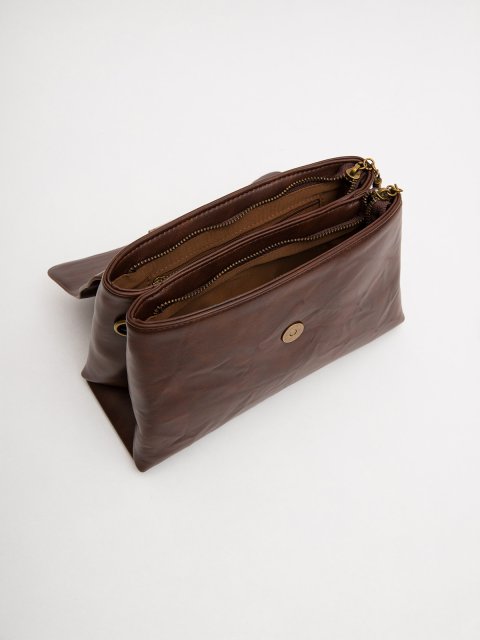 Темно-коричневый сэтчел S.Lavia (Славия) - артикул: 0К-00076042 - ракурс 4