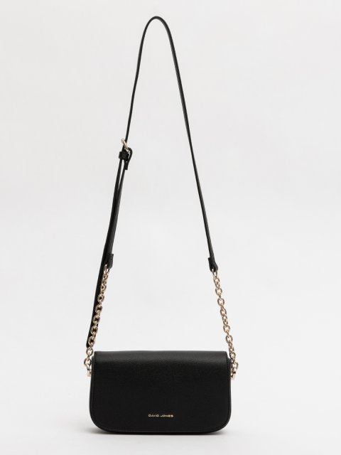Чёрный кросс-боди David Jones (Дэвид Джонс) - артикул: 0К-00077155 - ракурс 1