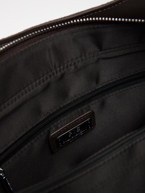 Темно-коричневый шоппер Polina (Полина) - артикул: 0К-00073154 - ракурс 4