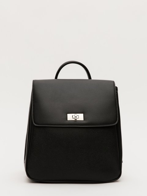 Чёрный рюкзак David Jones (Дэвид Джонс) - артикул: 0К-00079772 - ракурс 1