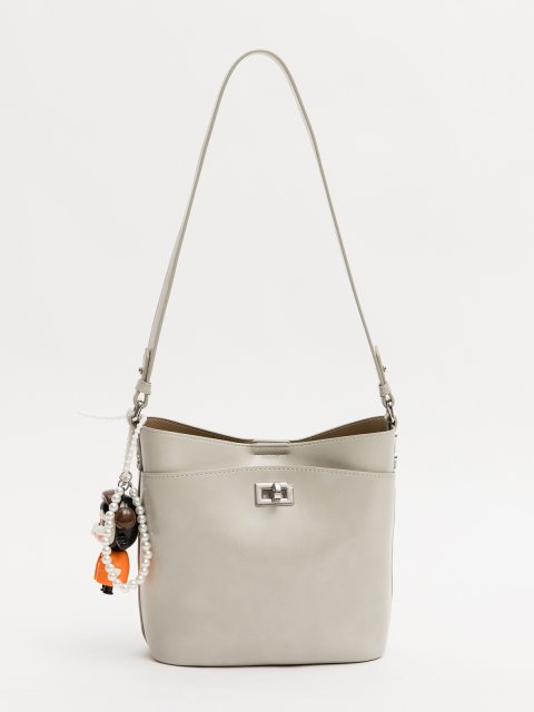 Светло-серый кросс-боди Royal cuir (Royal cuir) - артикул: 0К-00077370 - ракурс 1