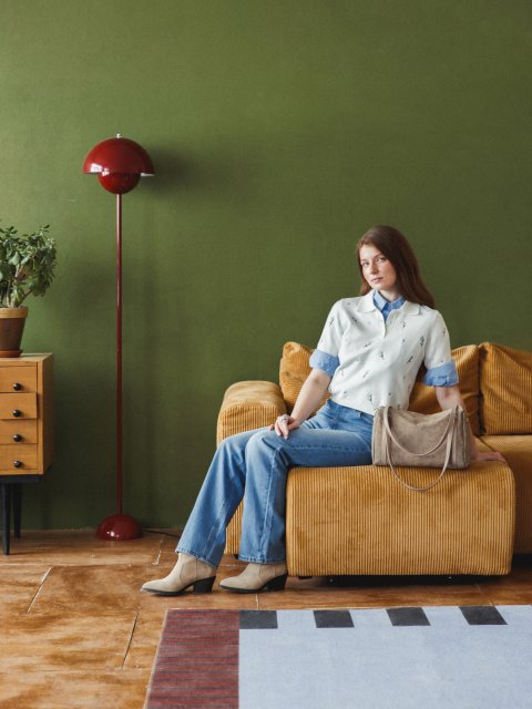 Темно-бежевый саквояж S.Lavia (Славия) - артикул: 1592 6608 27/777 24 - ракурс 1