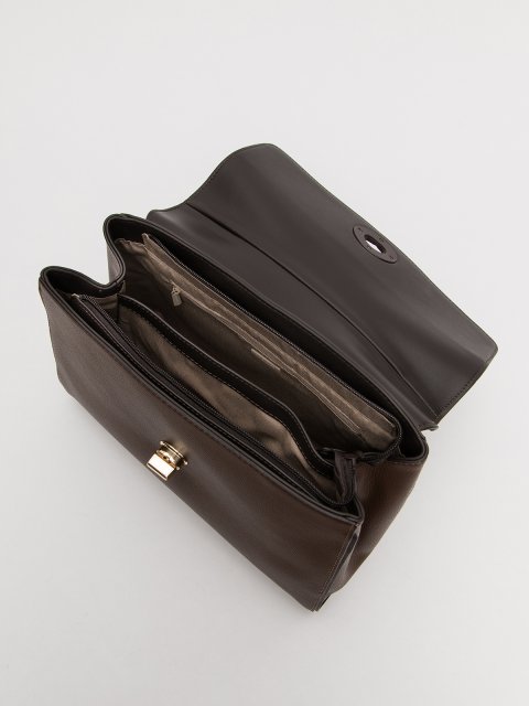 Коричневый сэтчел David Jones (Дэвид Джонс) - артикул: 0К-00079682 - ракурс 3