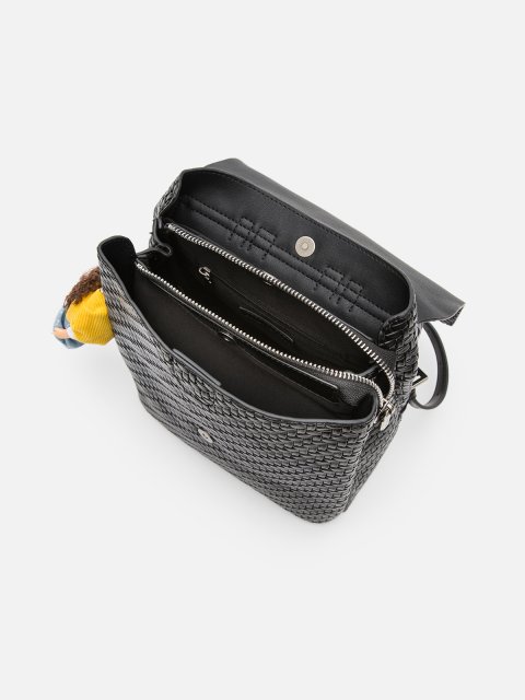 Чёрный рюкзак Royal cuir (Royal cuir) - артикул: 0К-00080285 - ракурс 3