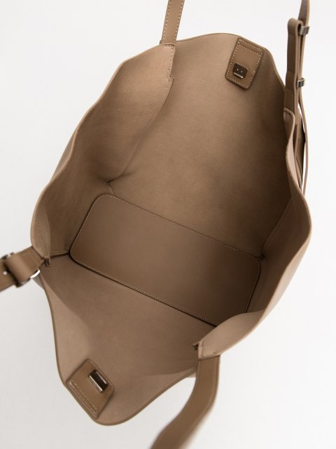 Темно-бежевый шоппер AT YOU (AT YOU) - артикул: 0К-00077224 - ракурс 4