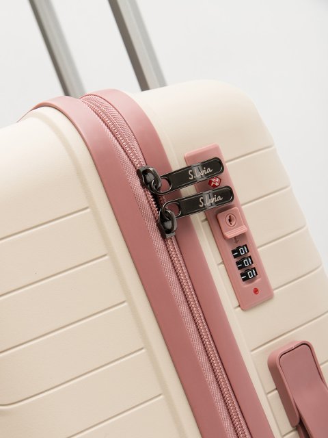 Бежево-розовый чемодан S.Lavia (Славия) - артикул: 0К-00067819 - ракурс 5