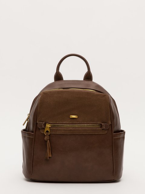 Коричневый рюкзак David Jones (Дэвид Джонс) - артикул: 0К-00079702 - ракурс 1