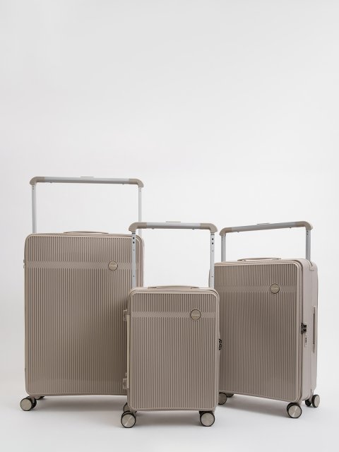 Бежевый чемодан S.Lavia (Славия) - артикул: 0К-00075379 - ракурс 3